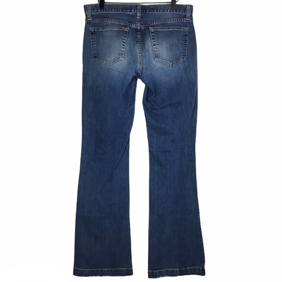 GAP Vintage Jeans Y2K 2004 Long & Lean Stretch Denim Wide Leg 10 Long Inseam - Picture 4 of 12